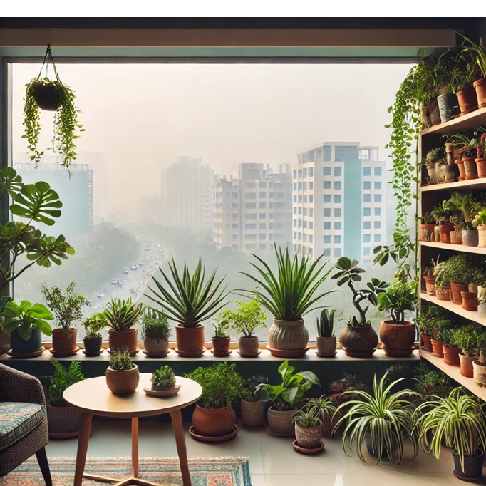 Delhi NCR Air Pollution use Indoor Plants to Purify Air